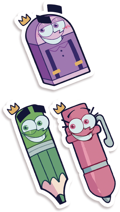 Pack Stickers Cosmo Wanda Peri